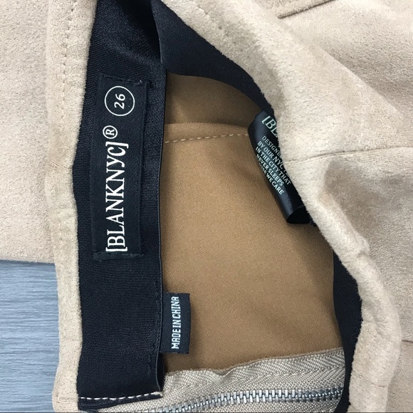 NWT BlankNYC faux suede tan pants leggings size26 - Picture 5 of 9